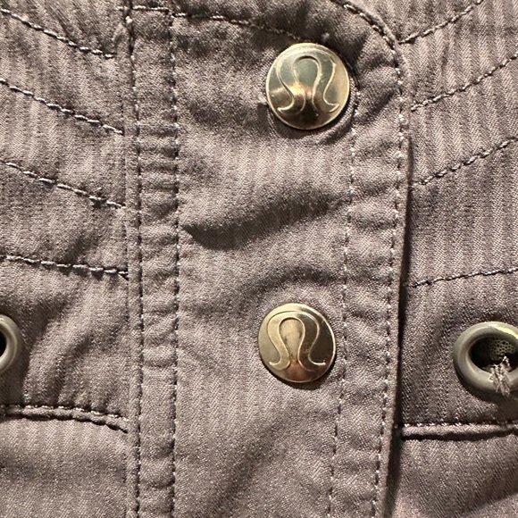 Lululemon Tunic Grey Pinstripe Jacket - Picture 3 of 7